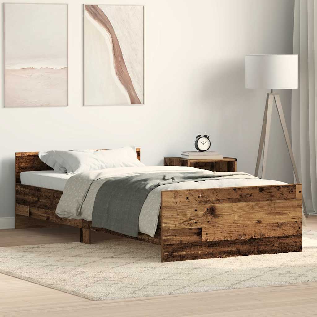 Cadre De Lit Sans Matelas Bois Ingénierie Vieux Bois