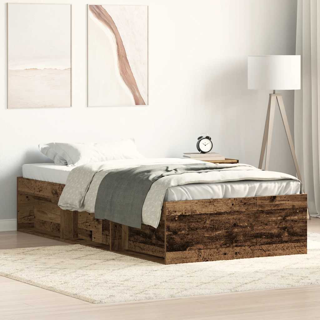 Cadre De Lit Sans Matelas Bois Ingénierie Vieux Bois