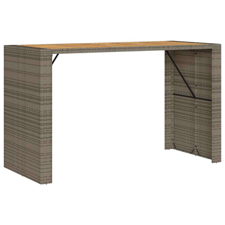 Ensemble De Bar De Jardin 5 Pcs Avec Coussins Poly Rotin