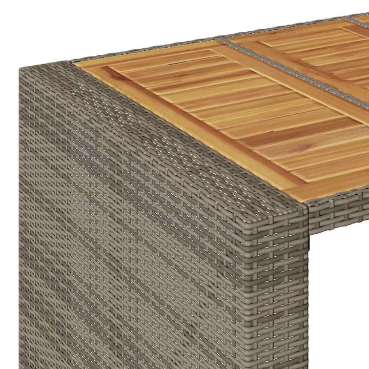 Ensemble De Bar De Jardin 5 Pcs Avec Coussins Poly Rotin