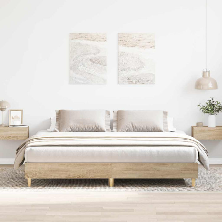Cadre De Lit Sans Matelas Chêne Sonoma