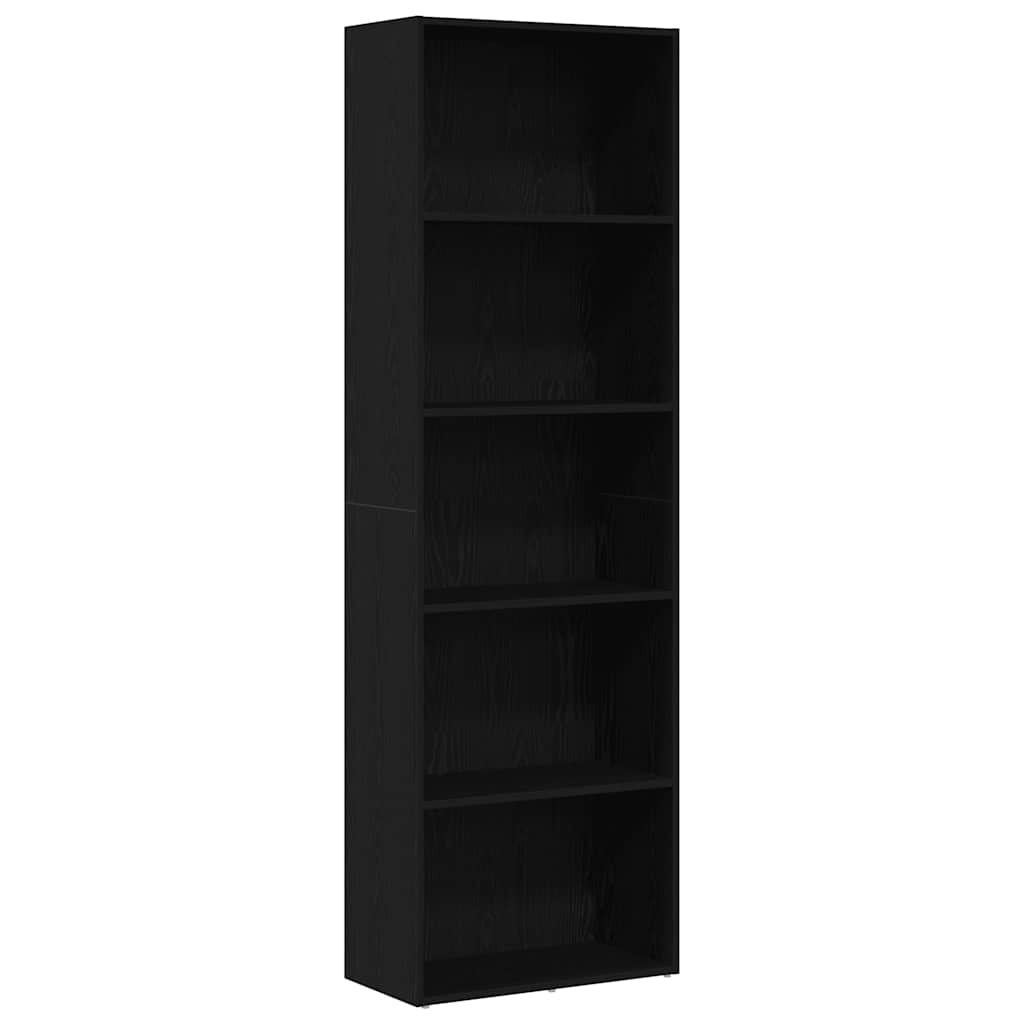 Bibliothèque 60X30X Bois D'ingénierie Chêne Noir