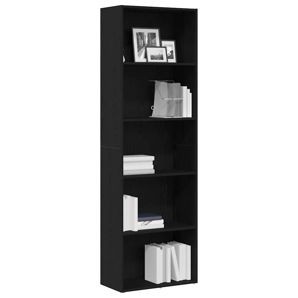 Bibliothèque 60X30X Bois D'ingénierie Chêne Noir