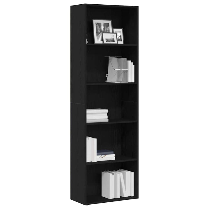 Bibliothèque 60X30X Bois D'ingénierie Chêne Noir