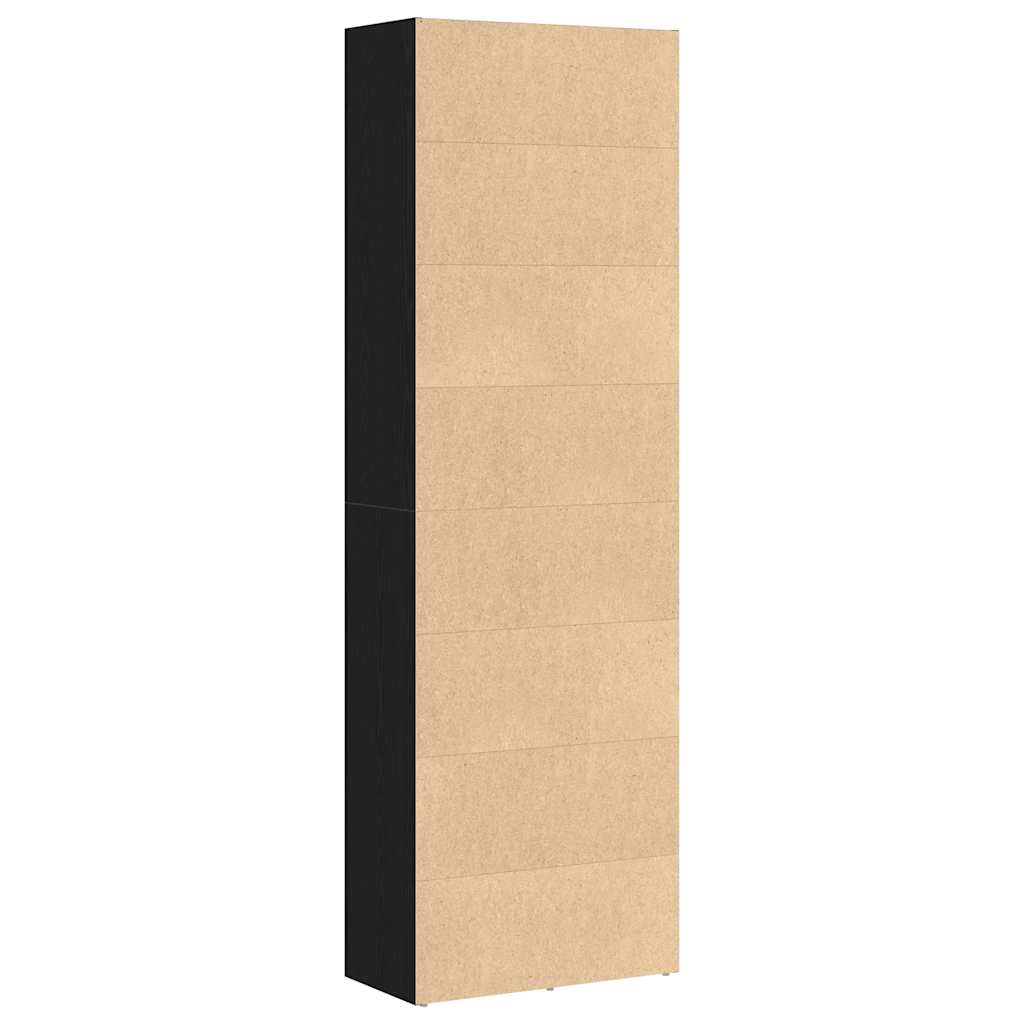 Bibliothèque 60X30X Bois D'ingénierie Chêne Noir
