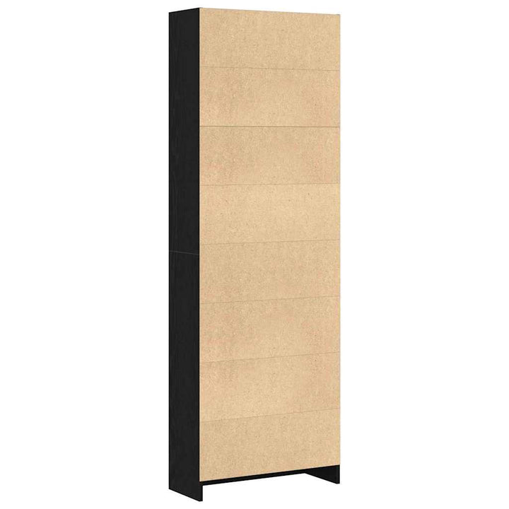 Bibliothèque En - 60 X 24 X , Bois Ingénieré Chêne Noir
