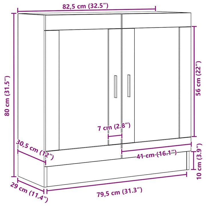 Bibliothèque  82,5X30,5X En Bois D'ingénierie