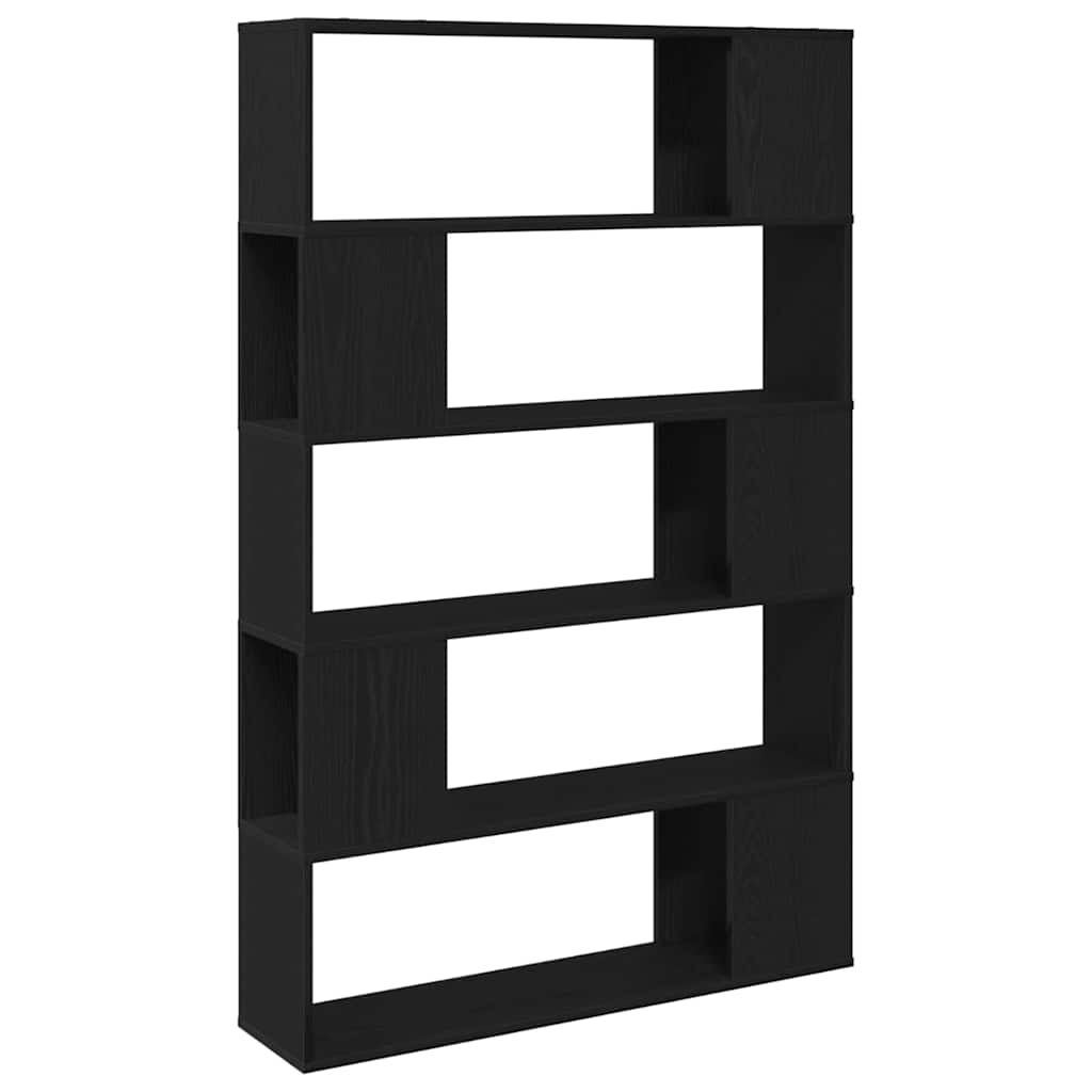 Bibliothèque Noir Chêne Bois D'ingénierie Chêne Noir