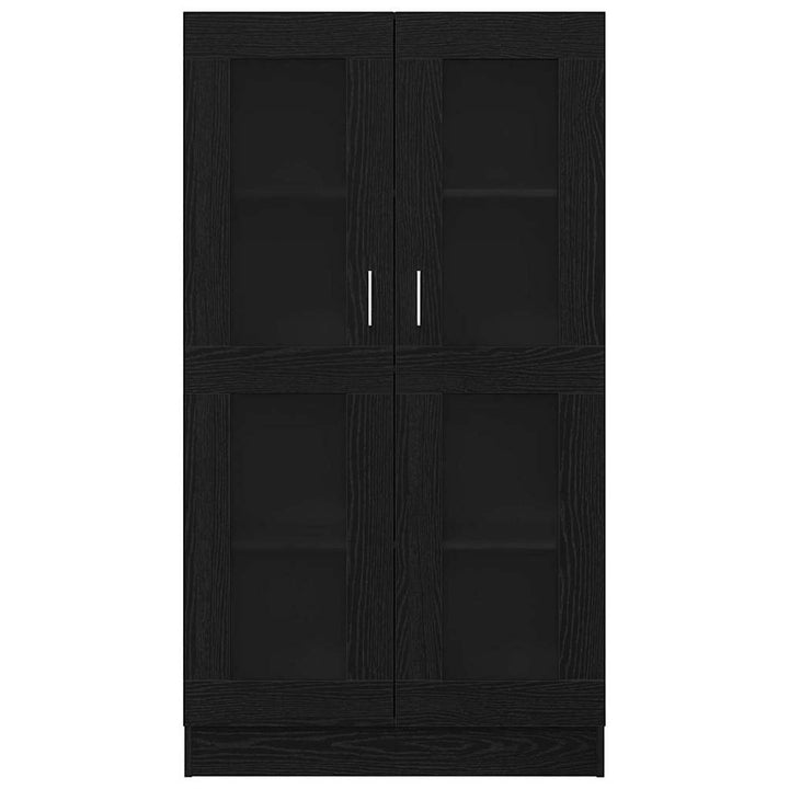 Bibliothèque  En Noir Et Chêne, 82,5X30,5X, En Bois D'ingénierie
