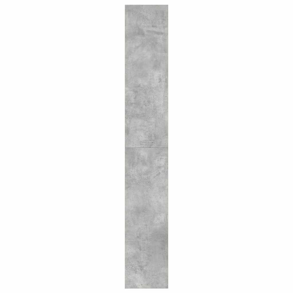 Bibliothèque En Béton Gris 80X30X198 Cm