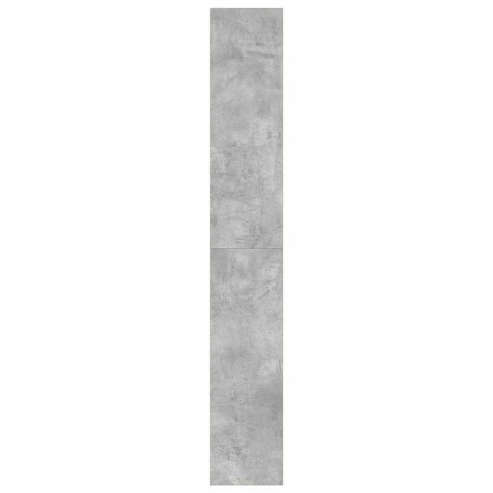 Bibliothèque En Béton Gris 80X30X198 Cm