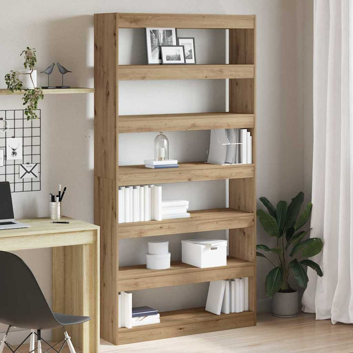 Bibliothèque Bois D'ingénierie 100 X 30 X 198 Cm