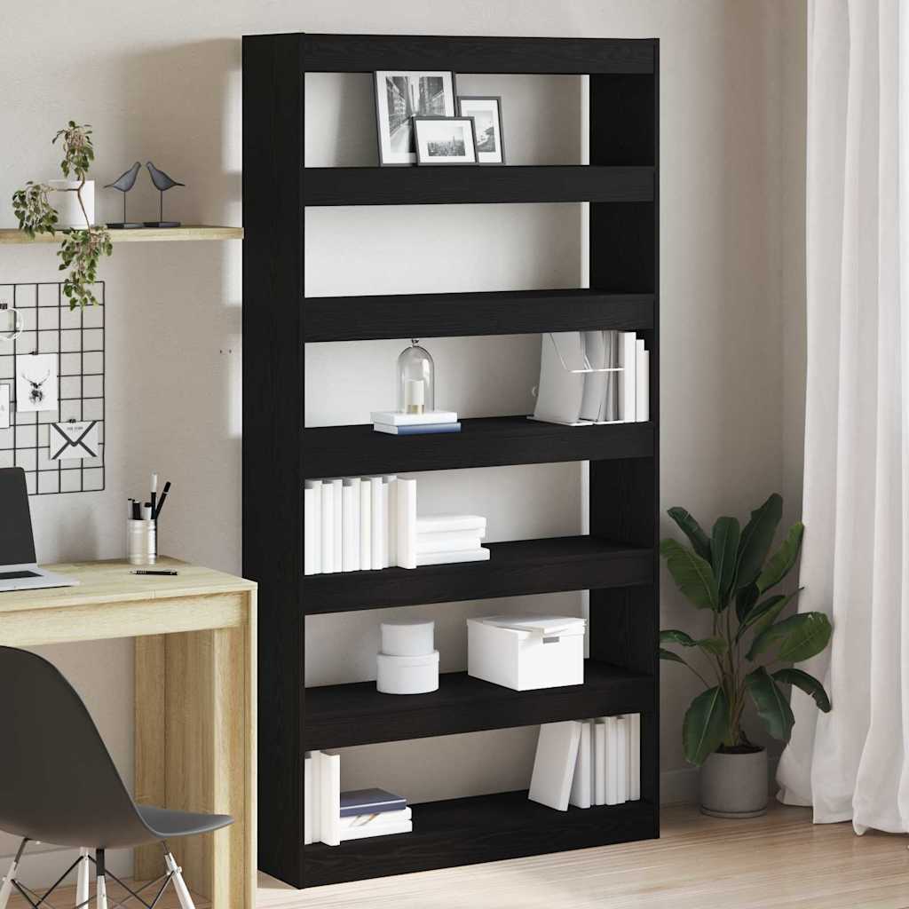 Bibliothèque Bois D'ingénierie 100 X 30 X 198 Cm