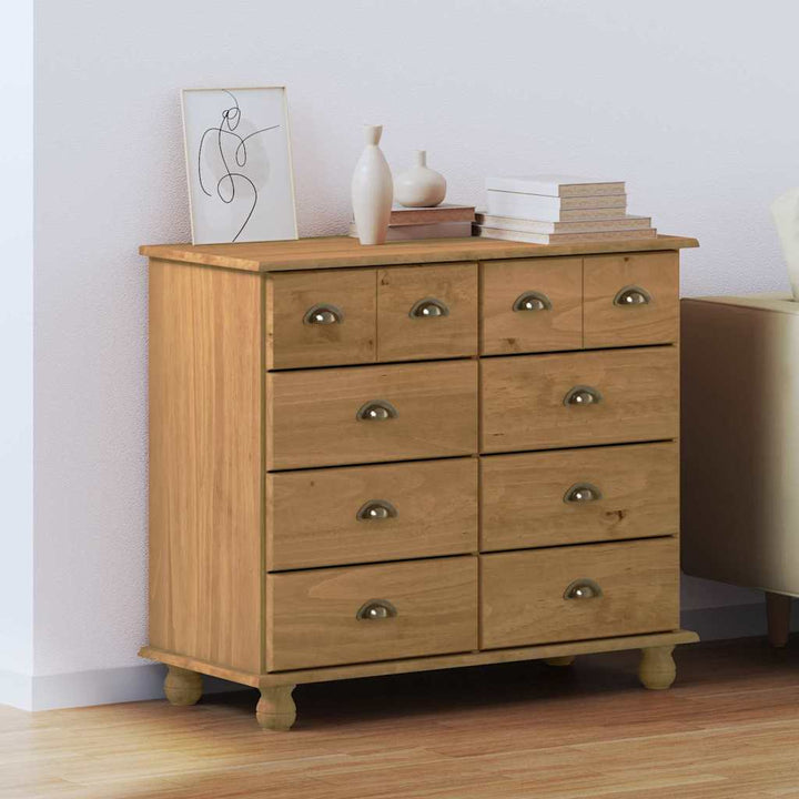Commode 'Askim'he 91X40X79 Cm Bois De Pin Massif
