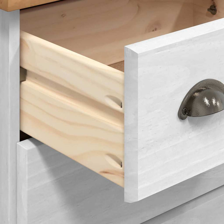 Commode 'Askim'he 91X40X79 Cm Bois De Pin Massif