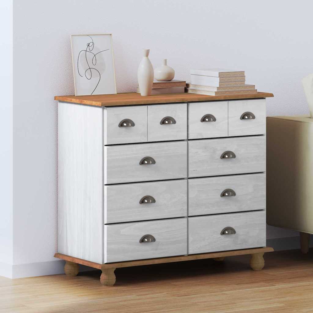 Commode 'Askim'he 91X40X79 Cm Bois De Pin Massif