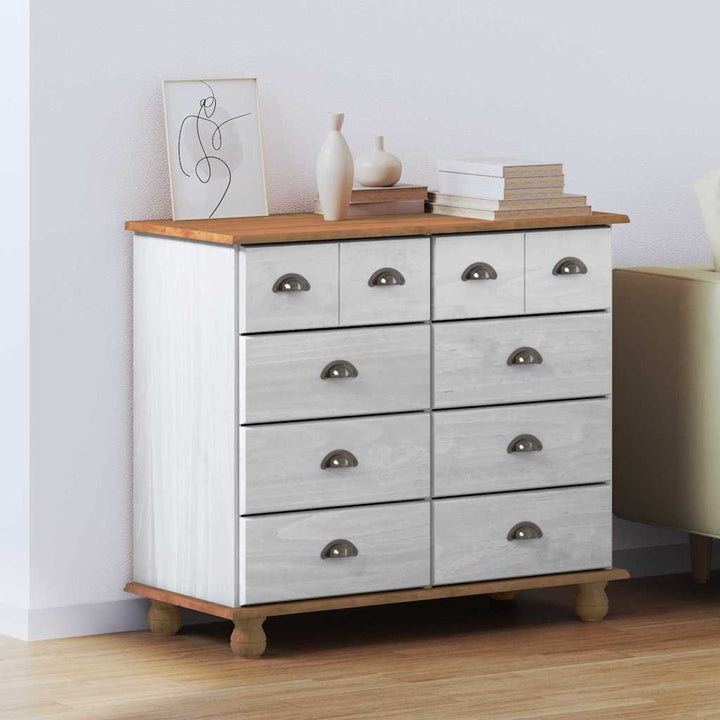 Commode 'Askim'he 91X40X79 Cm Bois De Pin Massif