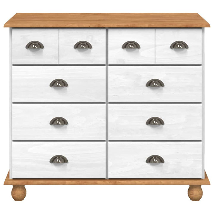 Commode 'Askim'he 91X40X79 Cm Bois De Pin Massif