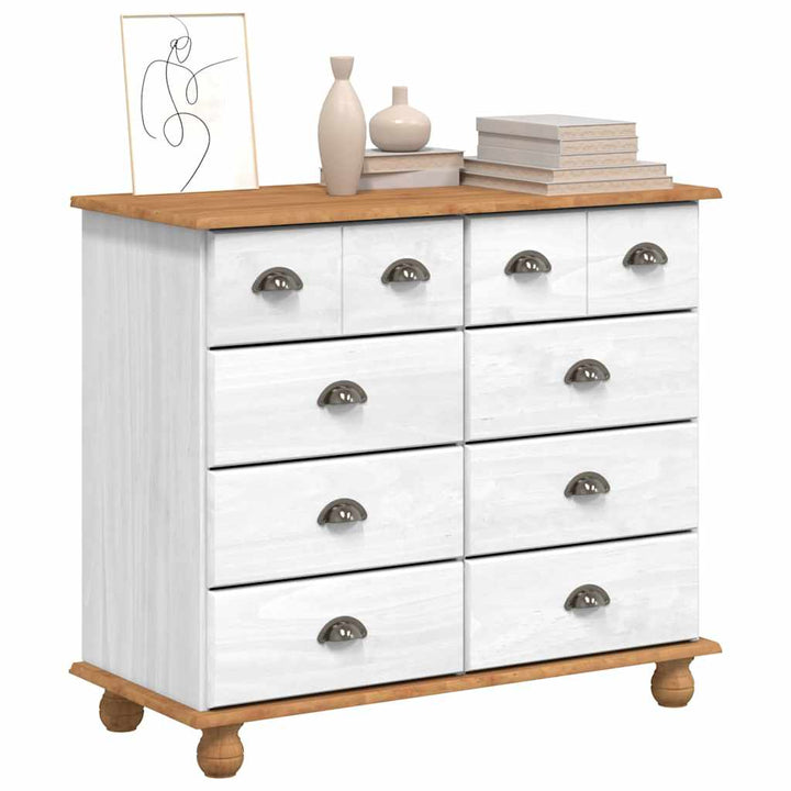 Commode 'Askim'he 91X40X79 Cm Bois De Pin Massif
