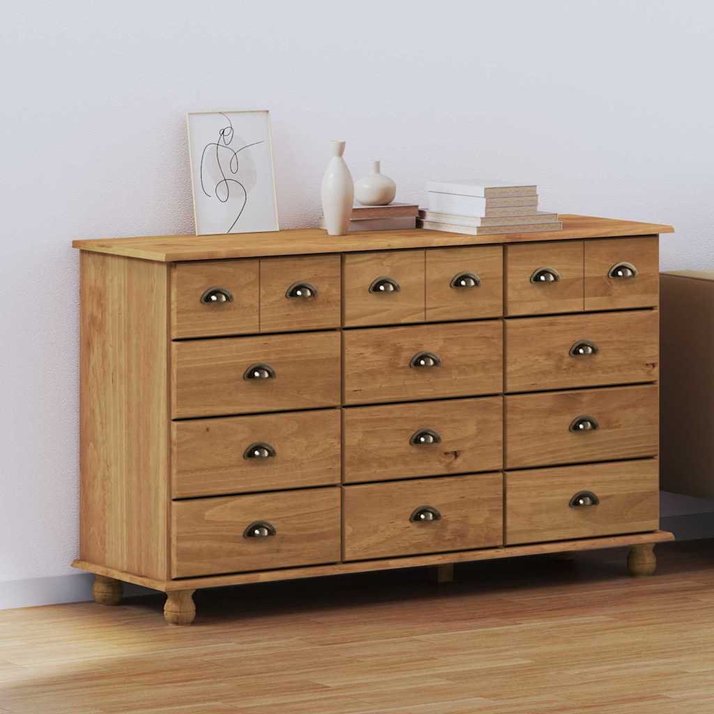 Commode &quot;Askim&quot; 79X40X133.5 Cm Bois Massif De Pin