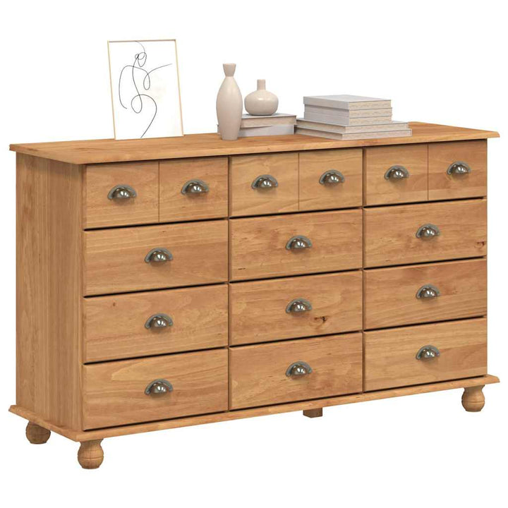 Commode &quot;Askim&quot; 79X40X133.5 Cm Bois Massif De Pin