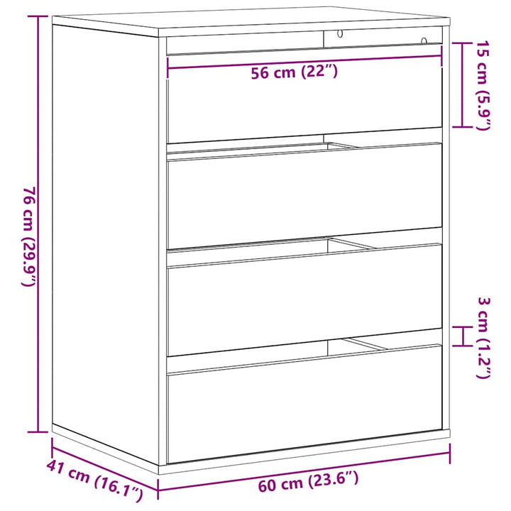 Commode  Bois D'ingénierie
