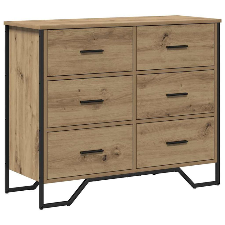Commode 91X35.5X74.5 Cm Bois Reconstitué