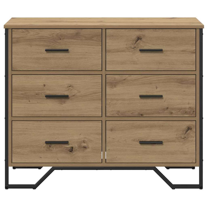 Commode 91X35.5X74.5 Cm Bois Reconstitué