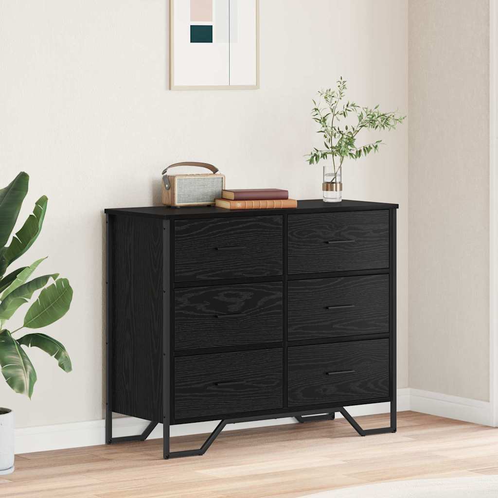 Commode 91X35.5X74.5 Cm Bois Reconstitué