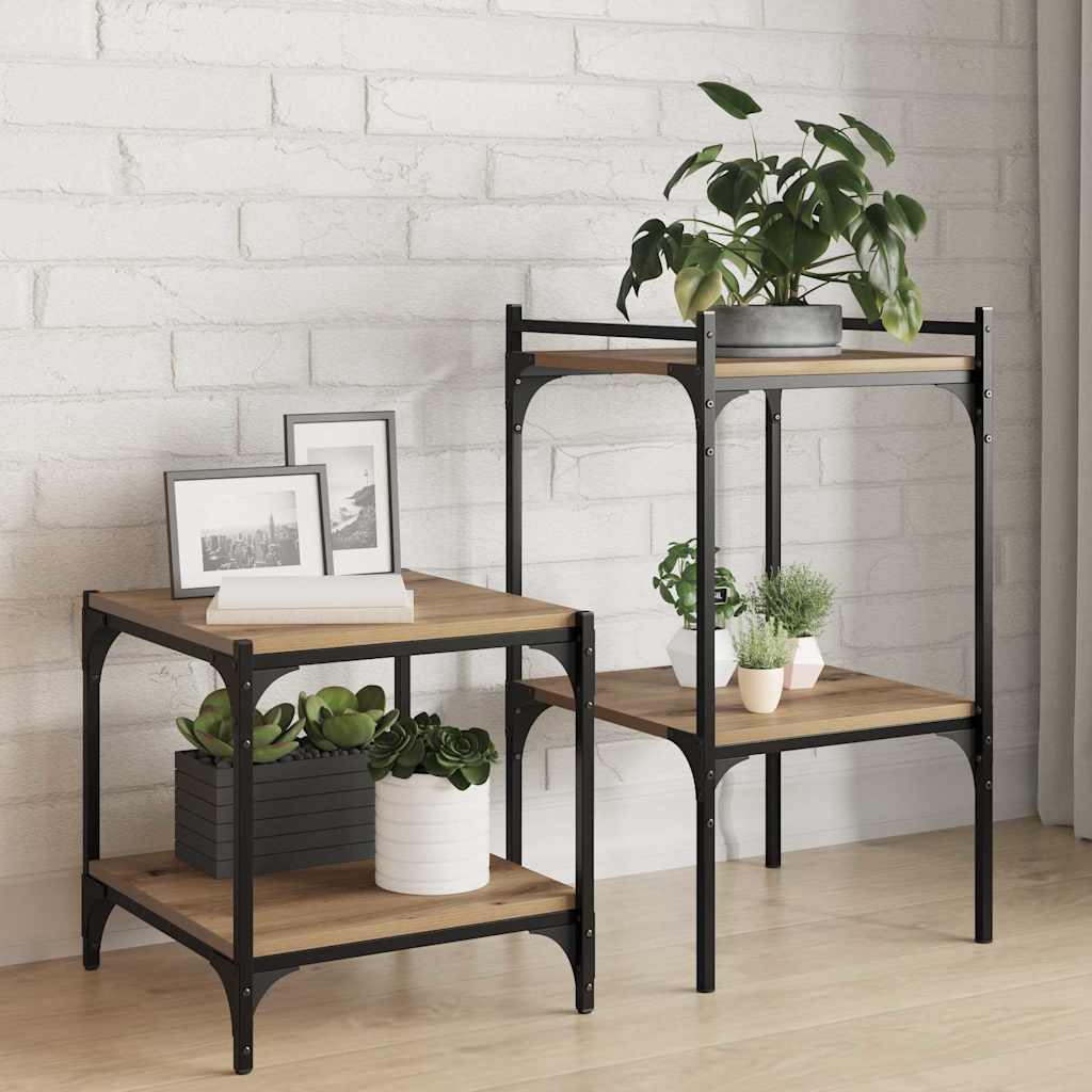 Panneau De Bibliothèque 4 Pcs 40X30X1,5 Cm Chêne Artisanal