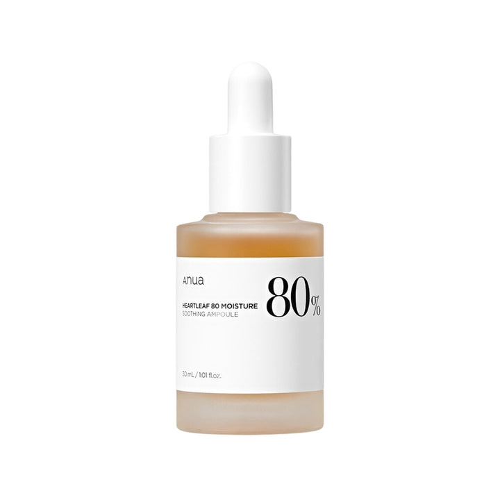 Anua – Ampoule Apaisante Hydratante à 80% d’Extrait de Heartleaf – 30 ml