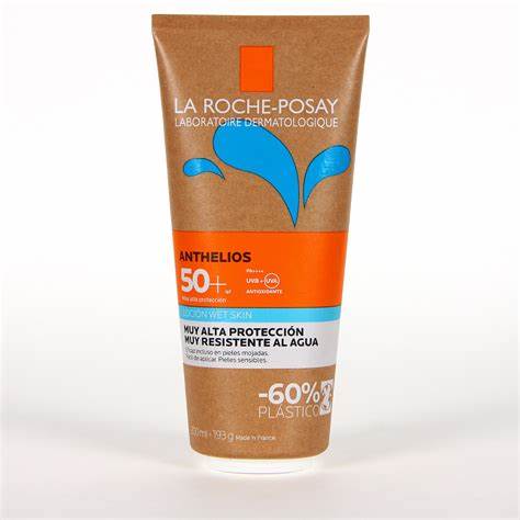 La Roche-Posay Anthelios Lotion Solaire Wet Skin SPF 50+ – Haute Protection, Peaux Sensibles