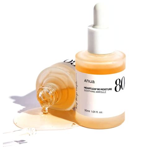 Anua – Ampoule Apaisante Hydratante à 80% d’Extrait de Heartleaf – 30 ml