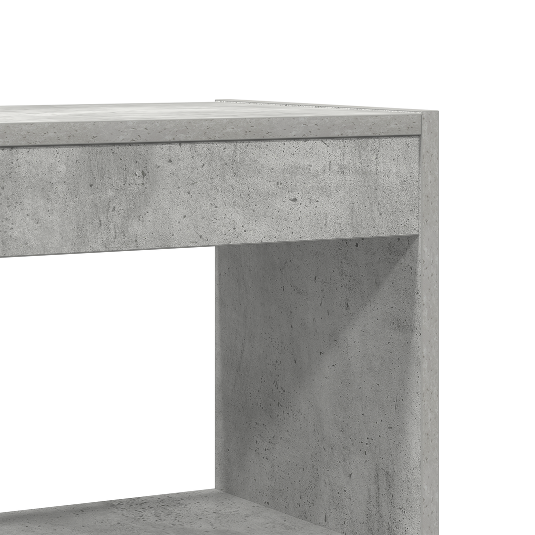 Bibliothèque En Béton Gris 80X30X198 Cm