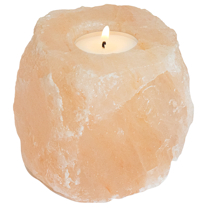 Bougeoirs En Pierre De Sel  4 Pièces 2,8 Kg Rose