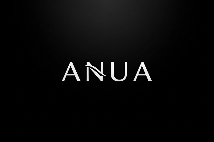 anua “White Logo on Black Background