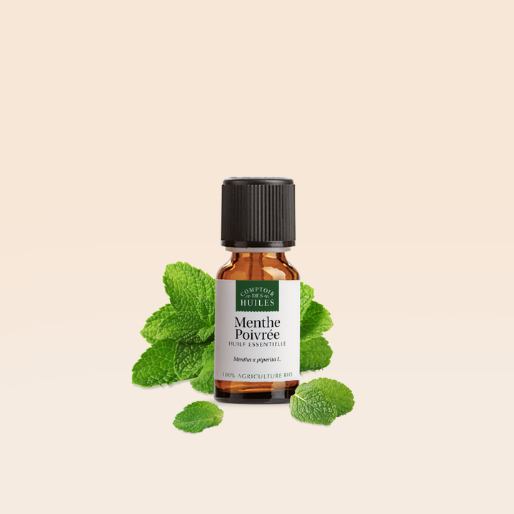 Huile Essentielle de Menthe Poivrée Bio – Pure, Rafraîchissante et Revitalisante