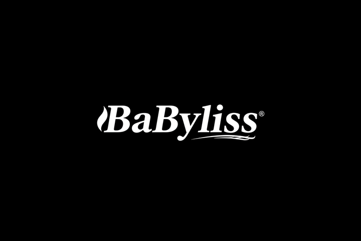 BaByliss “White Logo on Black Background

