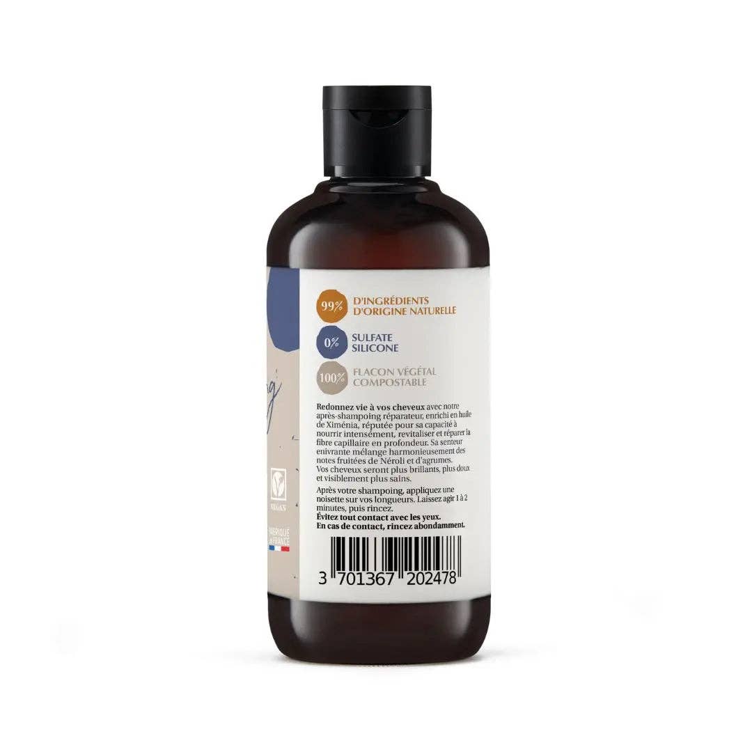 Après-Shampooing Réparateur à l’Huile de Ximenia Bio – Nutrition Intense et Brillance Naturelle