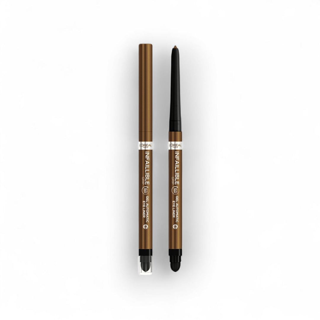 L’Oréal Paris Infaillible Grip Gel Automatic Eyeliner 012 Bronzed Espresso – Crayon Yeux Longue Tenue 36H - Wifna