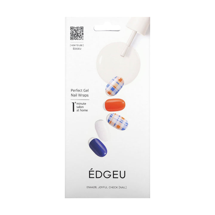 ÉDGEU - Perfect Gel Nail Wraps (ENA428 - Joyful Check)