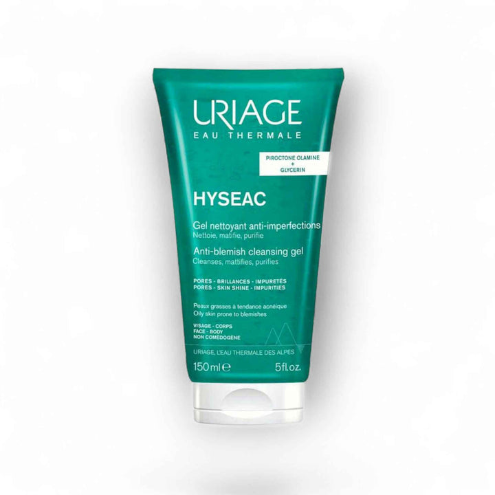 Uriage Hyseac Gel Nettoyant Anti-Imperfections – Nettoyant Sans Savon Peaux Grasses à Tendance Acnéique 150 ml
