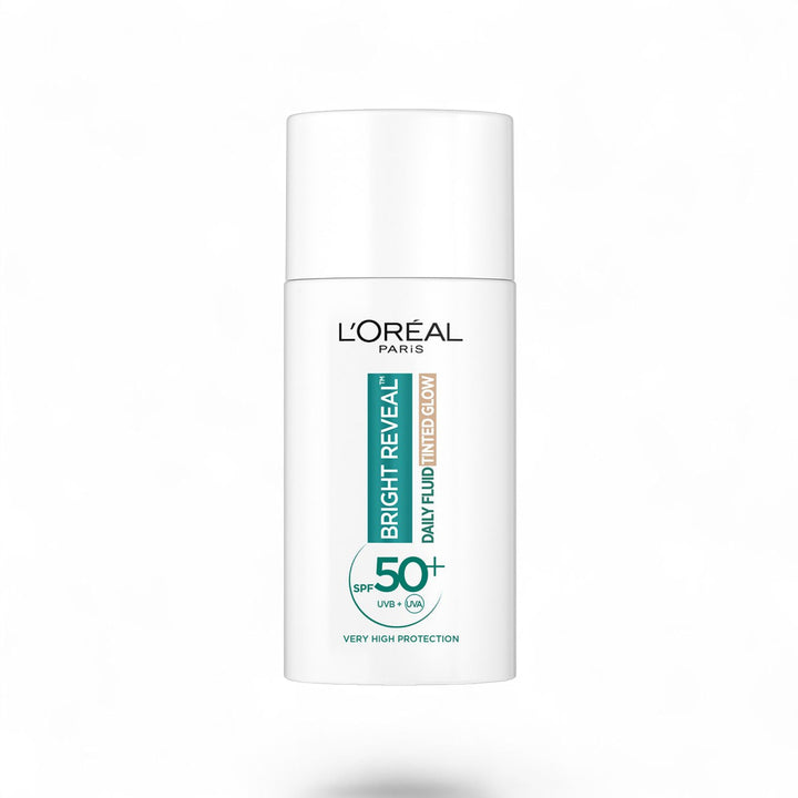 L’Oréal Paris Bright Reveal SPF 50+ – Fluide Teinté Éclat Quotidien au Niacinamide 50 ml - Wifna