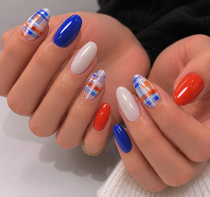 ÉDGEU - Perfect Gel Nail Wraps (ENA428 - Joyful Check)