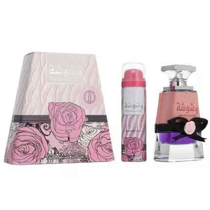 Washwashah Eau de Parfum Femme 100ml + Spray Parfumé – Parfum Oriental Floral Élégant et Sensuel