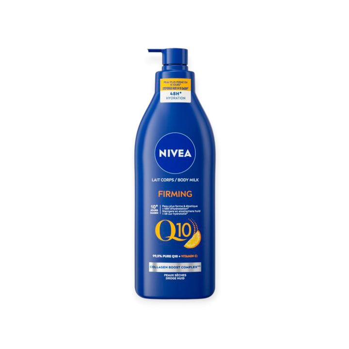 Nivea Body Milk Firming Q10 + Pompe – Lait Corps Hydratant 400 ml