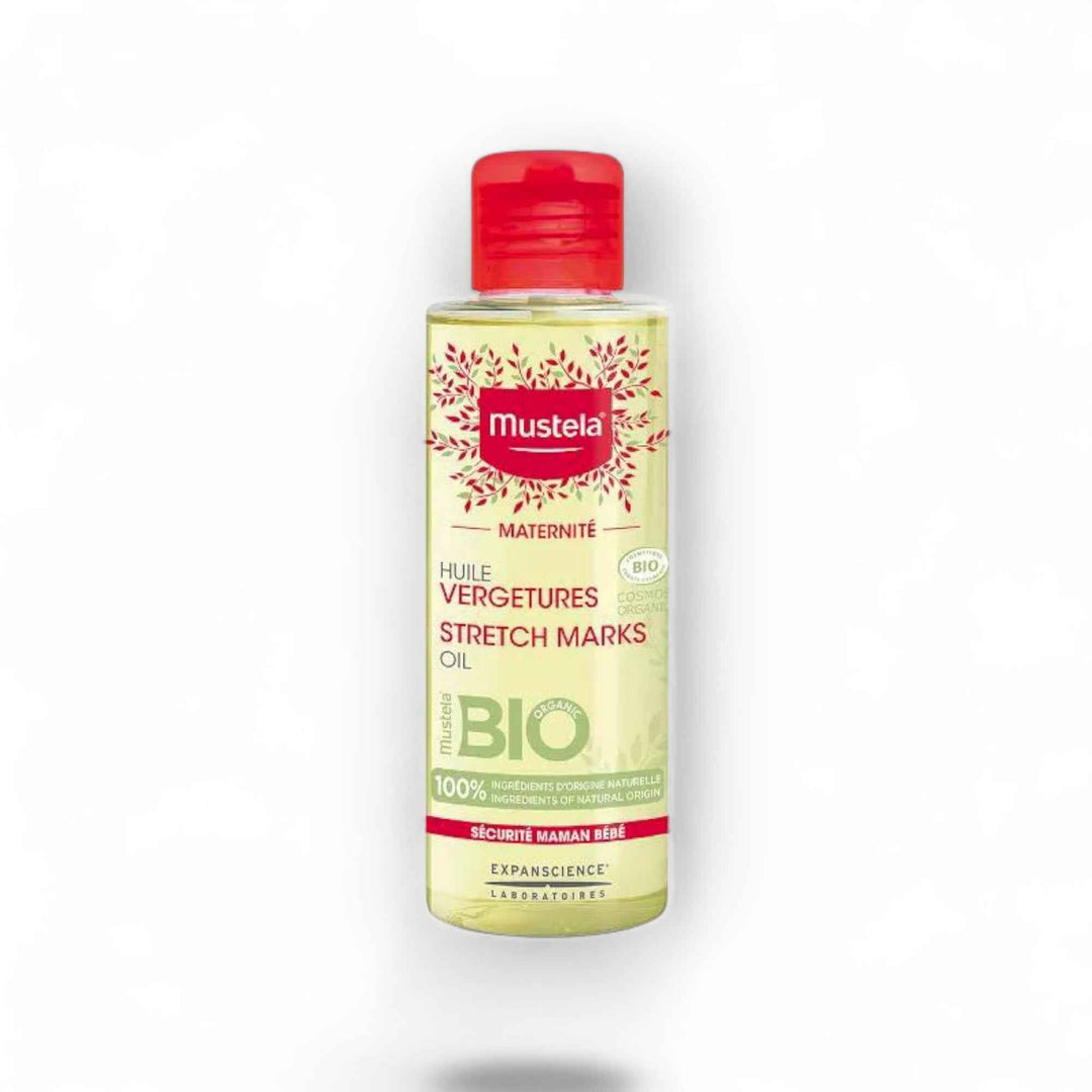 Mustela Maternité Huile Vergetures BIO – Soin Anti-Vergetures 100% Naturel – 105 ml