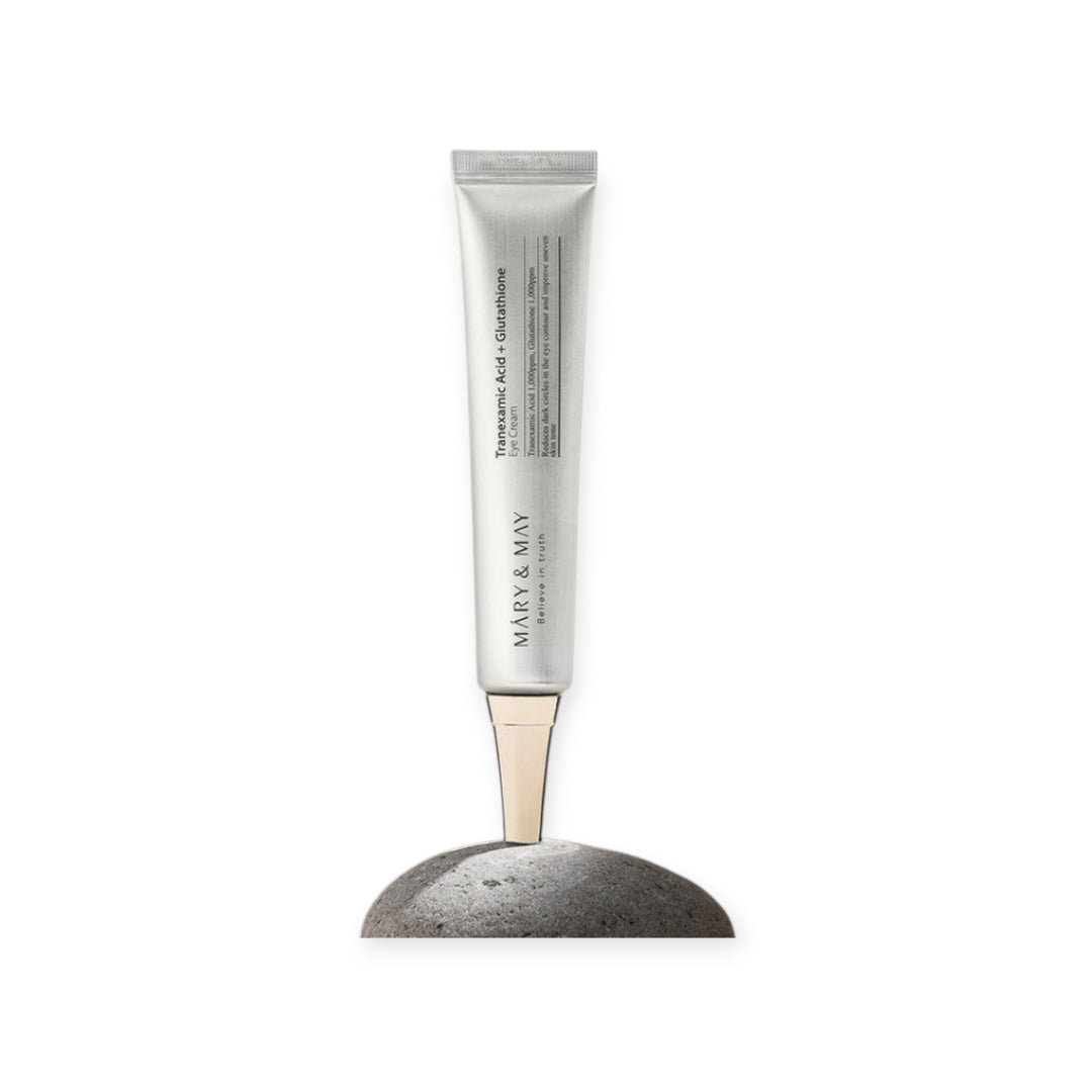 Mary & May - Crème Contour des Yeux Éclaircissante à l'Acide Tranexamique et Glutathione (12g)