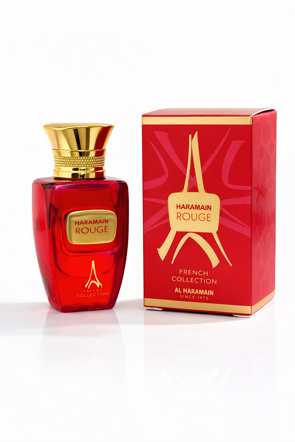 Coffret Parfum Al Haramain 4x10ml – L’Aventure, Amber Oud Gold, Rouge &amp; Azlan Bleu – Set Découverte Luxe