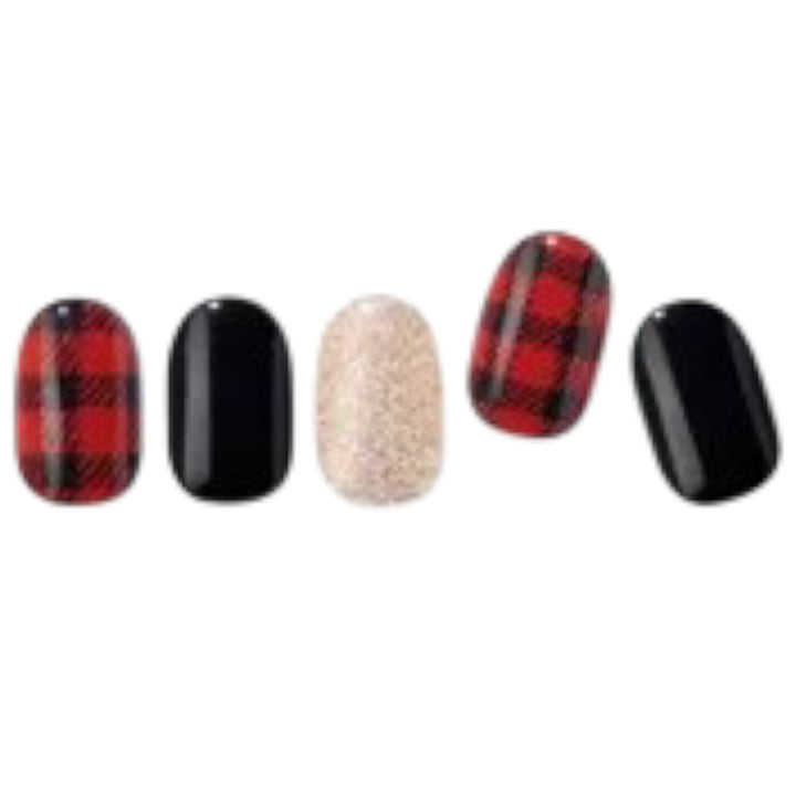 ÉDGEU - Perfect Gel Nail Wraps (ENA514 - Red Blanket Check)